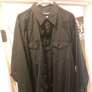 Men’s Wrangler Black Pearl Snap Shirt